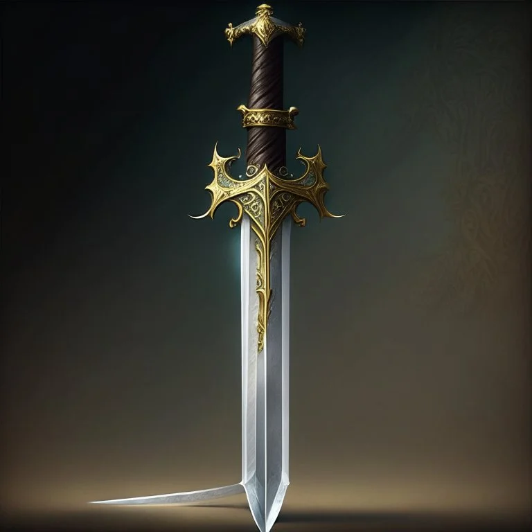 A legendary and wonderful long sword with two edges