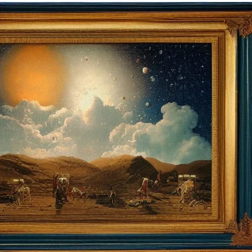 Louis Philippe Crepin, space, stars, planets