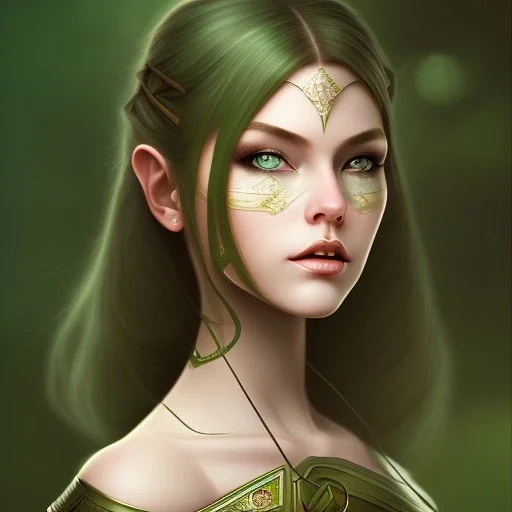 Halfling, woman, adventurer, green eyes, magic, Lilith, smooth, dagger