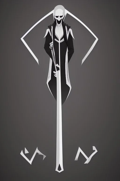 Extremely simple logo representing the grim reaper