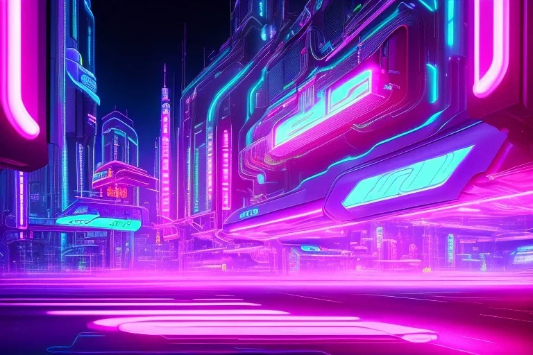 Future City, Neon, Neon Lighting, Cyberpunk, Hyper Realistic, Hyper Detailed,