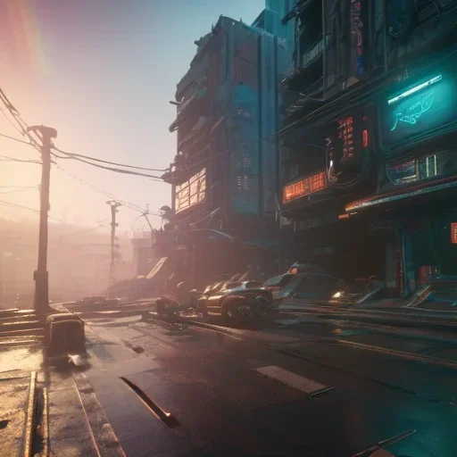 Cyberpunk unreal 5, octane render,cinema4d, dynamic lighting, dramatic lighting, 4k, redshift render, highly detailed, hyper realistic, in space