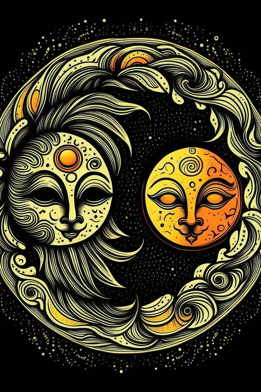 The moon and the sun unites