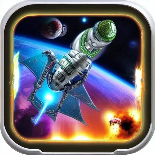 alien starships battle in space