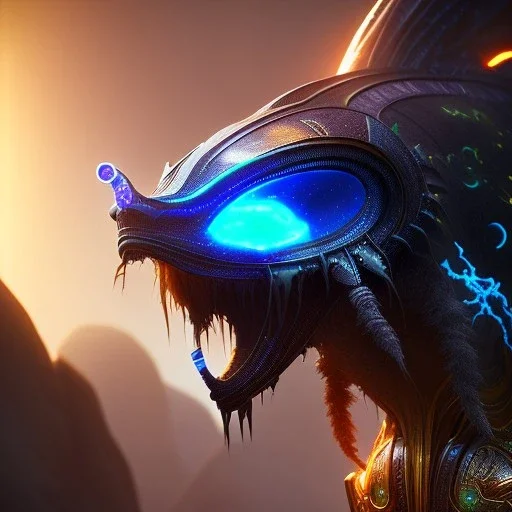 bioluminescent epic mammal alien, 8k resolution, dynamic lighting, ultra hyperdetailed, Unreal Engine 5, ultra colourful, very small details, realistic