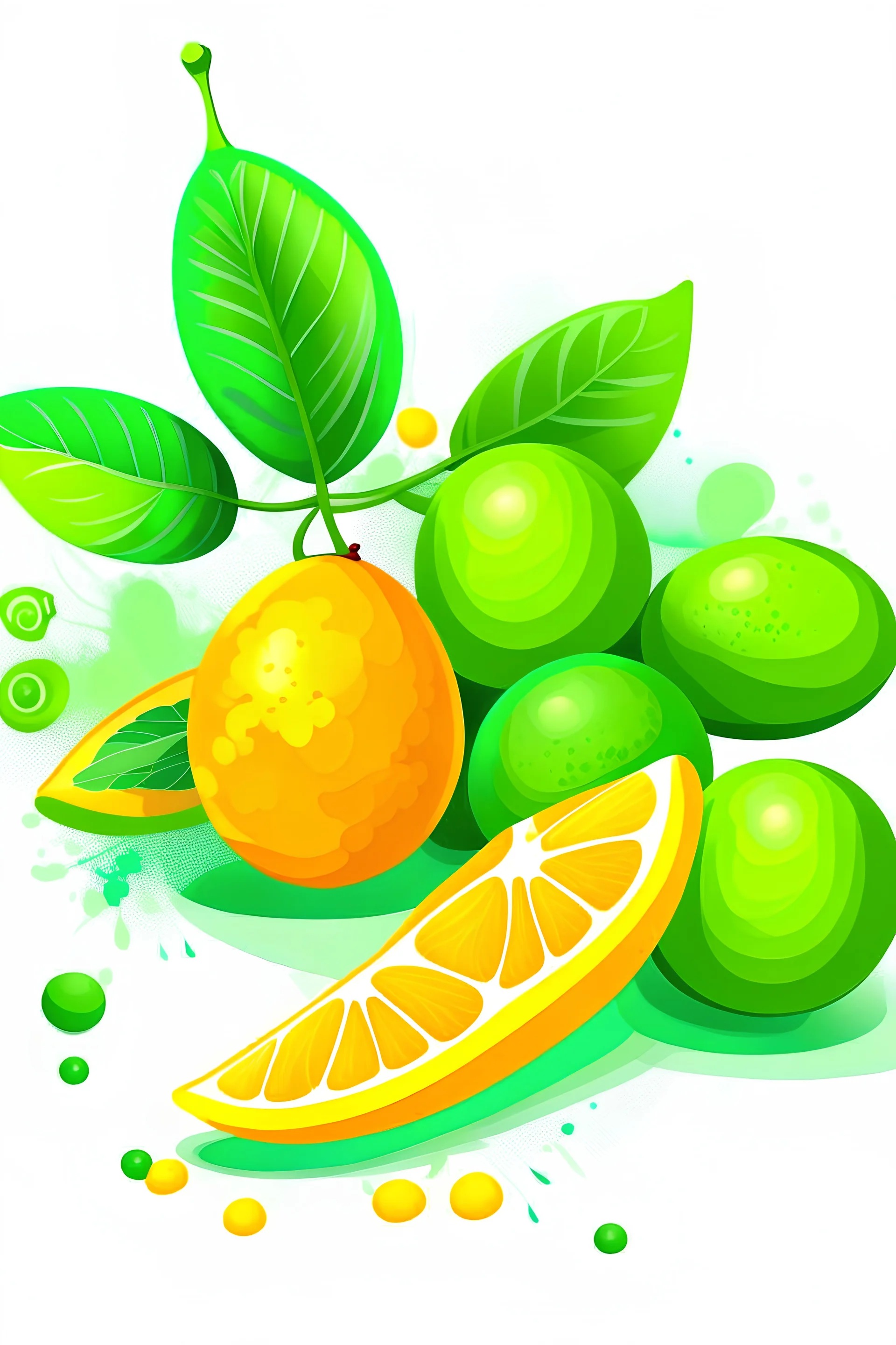 green kumquat png illustration