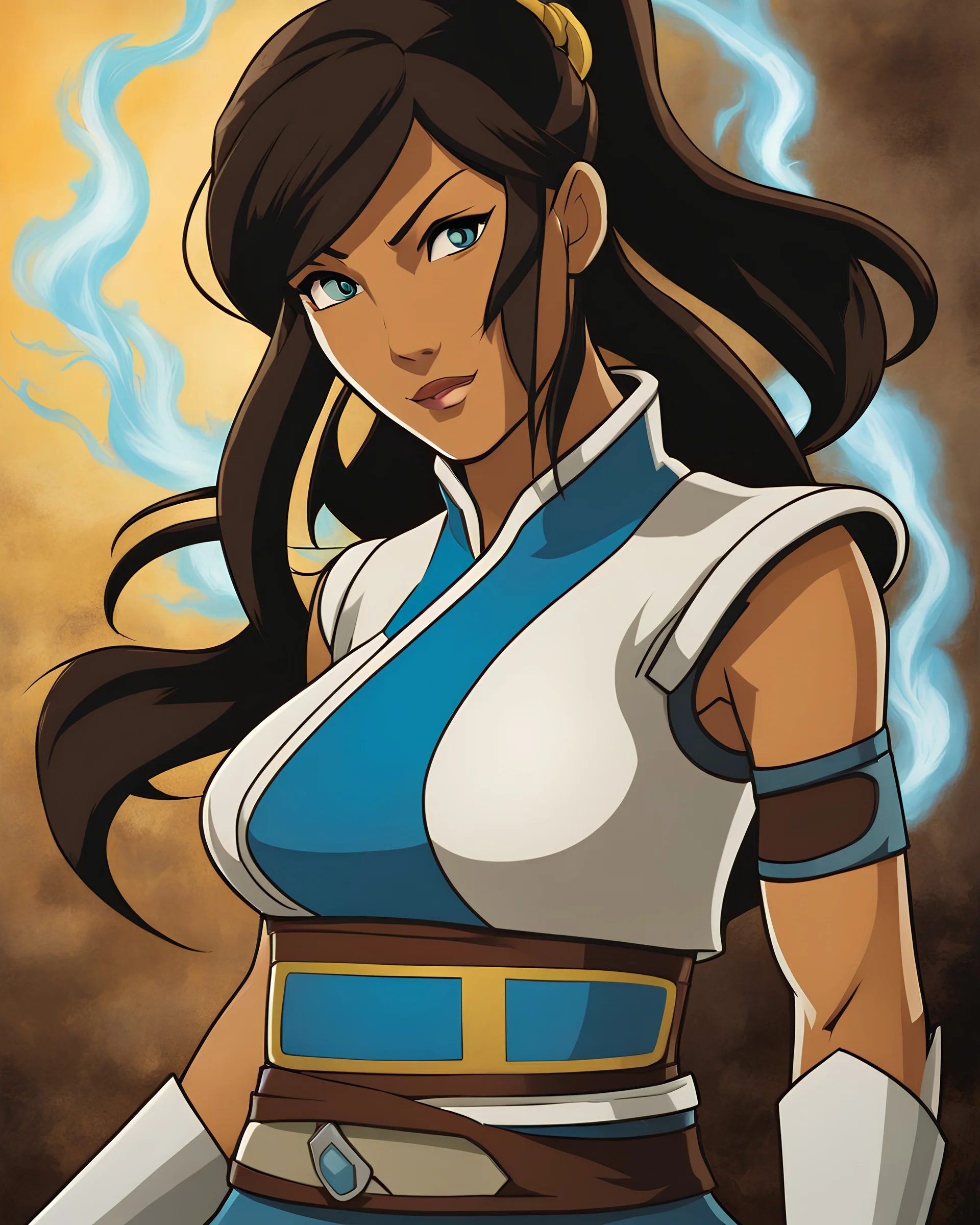 Korra from Avatar: The Legend of Korra, by Bryan Lee O'Malley, inspired by Mortal Kombat.