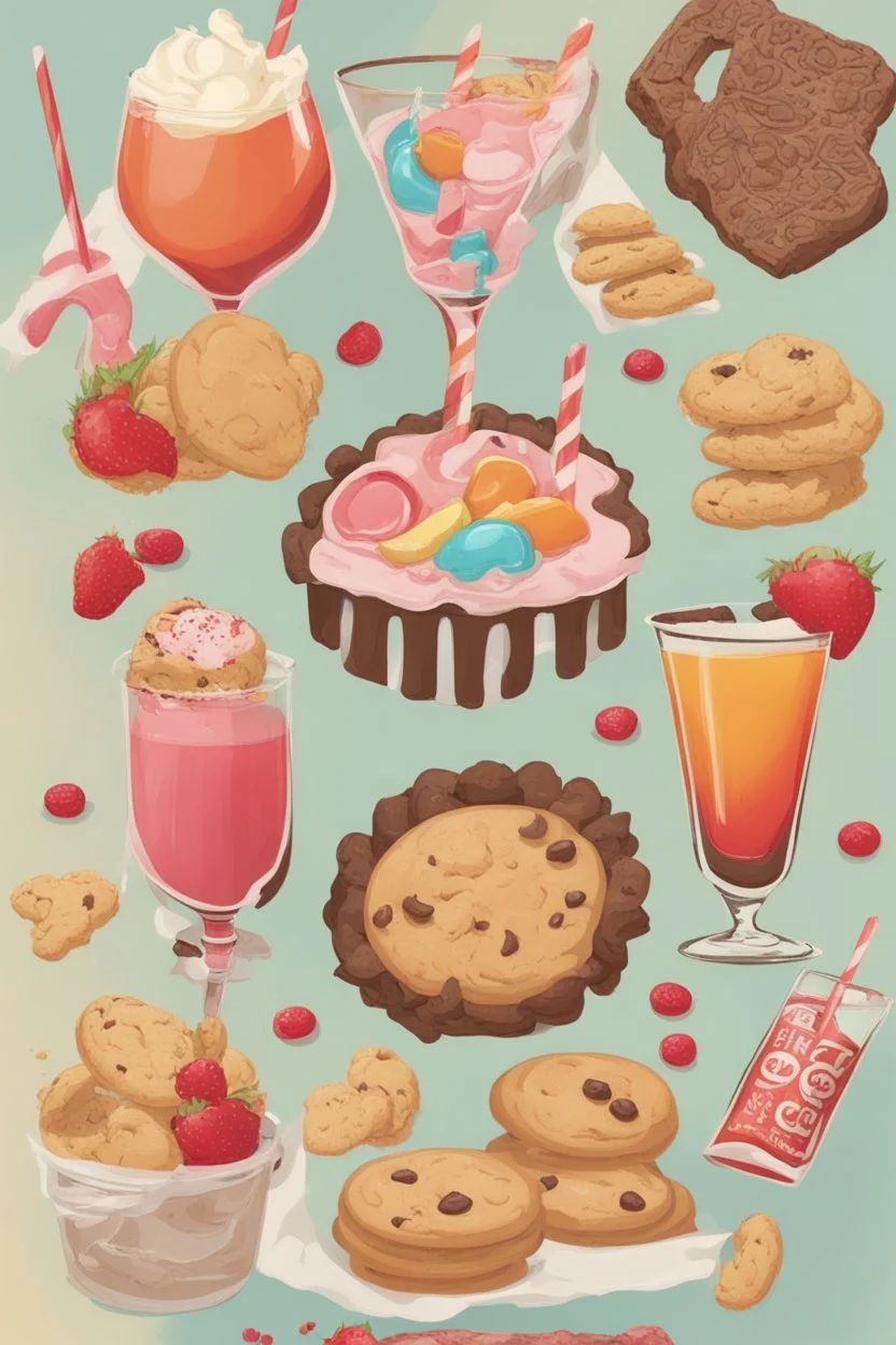 sweets,crazy,cocktail,cookies