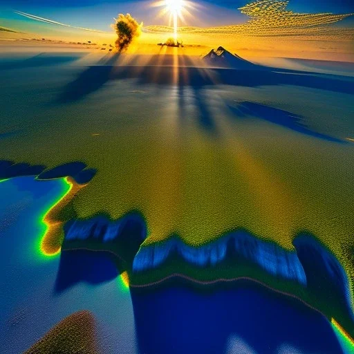 Kilimanjaro, Tanzania,aerial view,extremely detailed digital painting, high resolution,8k, realistic, beautiful, volumetric lighting, mystical colors ,perfectly centered image, perfect composition, rim light, beautiful lighting,masterpiece, stunning scene, raytracing, anatomically correct, in the style Van Gogh and robert e howard and Ken Kelley and Ohrai Noriyoshi and Simon Bisley and tomzj1.