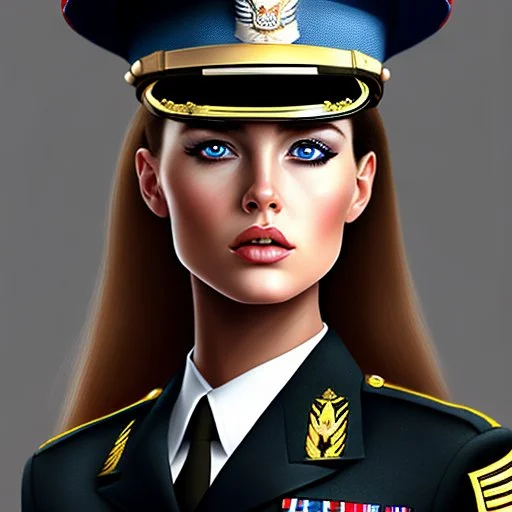 A Hollywood actress in a military uniform