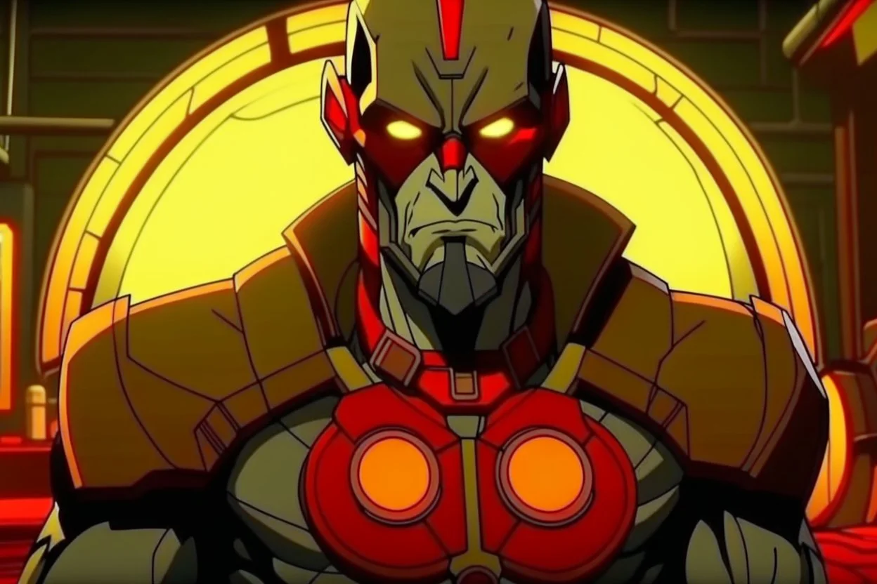 deadshot from dc verse animated inside a medalion