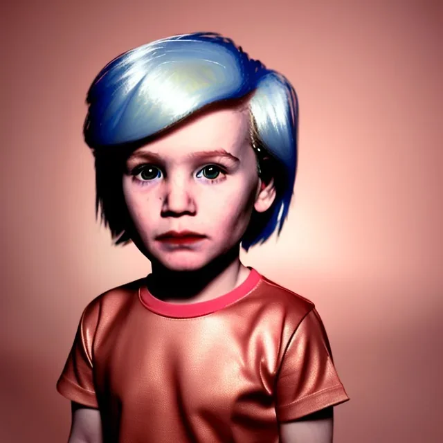 Andy warhol toddler, full body, bokeh, dramatic lighting, hyper realistic