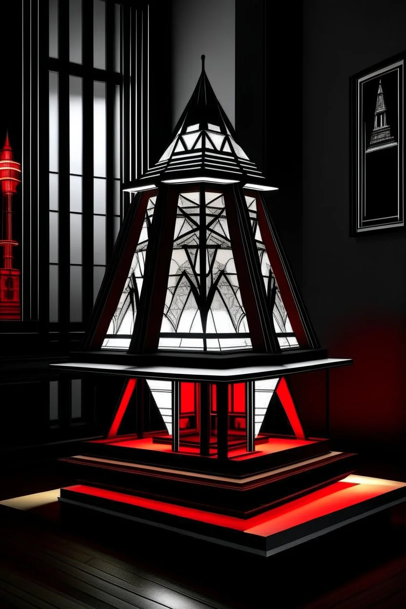 gaming table lamp inspired by palace, modern design,