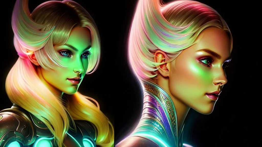 Lexica Aperture v2 Hyper detailed ultra sharp, trending on artstation, vibrant aesthetic, blonde ethereal sublle (((smiling)))+++ luminous heavenly goddess, angel, colorful, psychedelic, ornate, intricate, digital painting, concept art, smooth, sharp focus, illustration, not human anthropomorphic alien cyborg, art by artgerm and greg rutkowski and h. r. giger, louis royo, salvador dali, 8 k