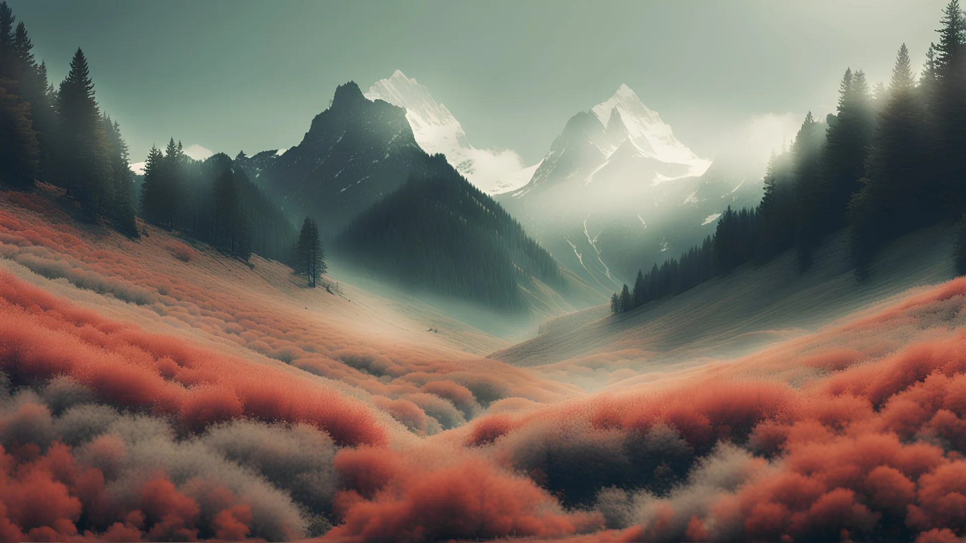 create a image inspired by nature with fell free music