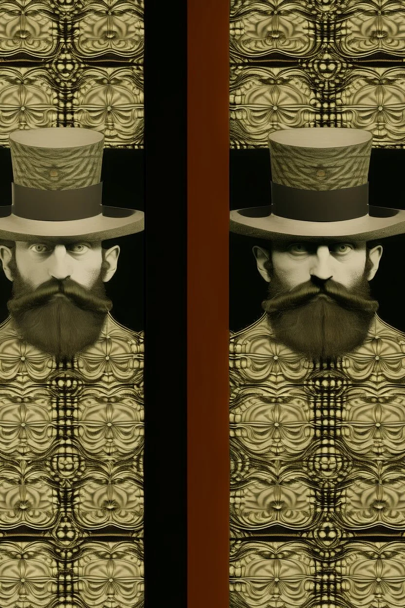 Stereoscope pattern image of a man