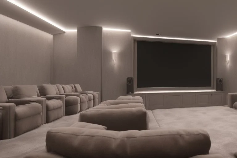 a dedicated home cinema room