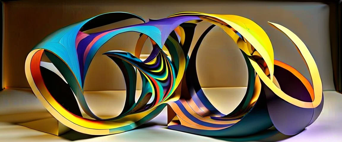 polychrome spacetime transdimensional hyperspatial creature Möbius strip