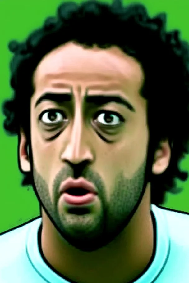 Mido Egyptian footballer ,cartoon 2d