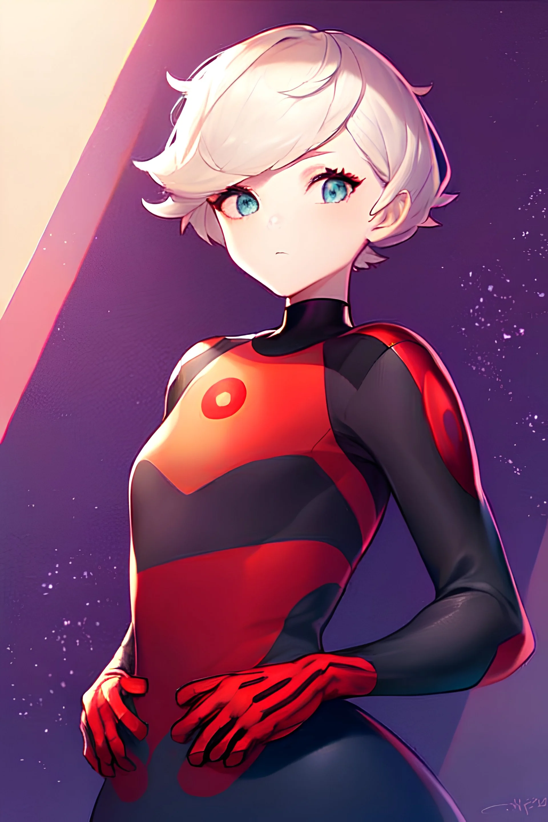 A girl who is Marinette( in Miraculous ladybug )