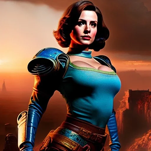 Drawing of beautiful face,'beautiful,Busty fit 'Piper Wright - Fallout 4 ',intense stare, ancient skintight armor, balanciaga fashion clothe painting by gaston bussiere, greg rutkowski, yoji shinkawa, yoshitaka amano, tsutomu nihei, donato giancola, tim hildebrandt Oil on canvas, cinematic composition, extreme detail,fit full head inside picture,16k