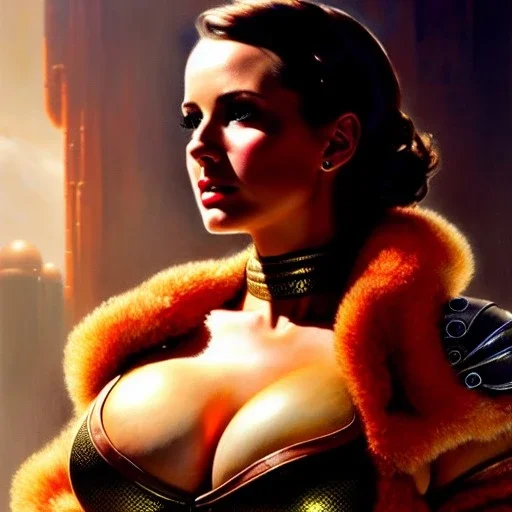 Drawing of beautiful face,'beautiful,Busty fit 'Piper Wright - Fallout 4 ',intense stare, ancient skintight armor, balanciaga fashion clothe painting by gaston bussiere, greg rutkowski, yoji shinkawa, yoshitaka amano, tsutomu nihei, donato giancola, tim hildebrandt Oil on canvas, cinematic composition, extreme detail,fit full head inside picture,16k