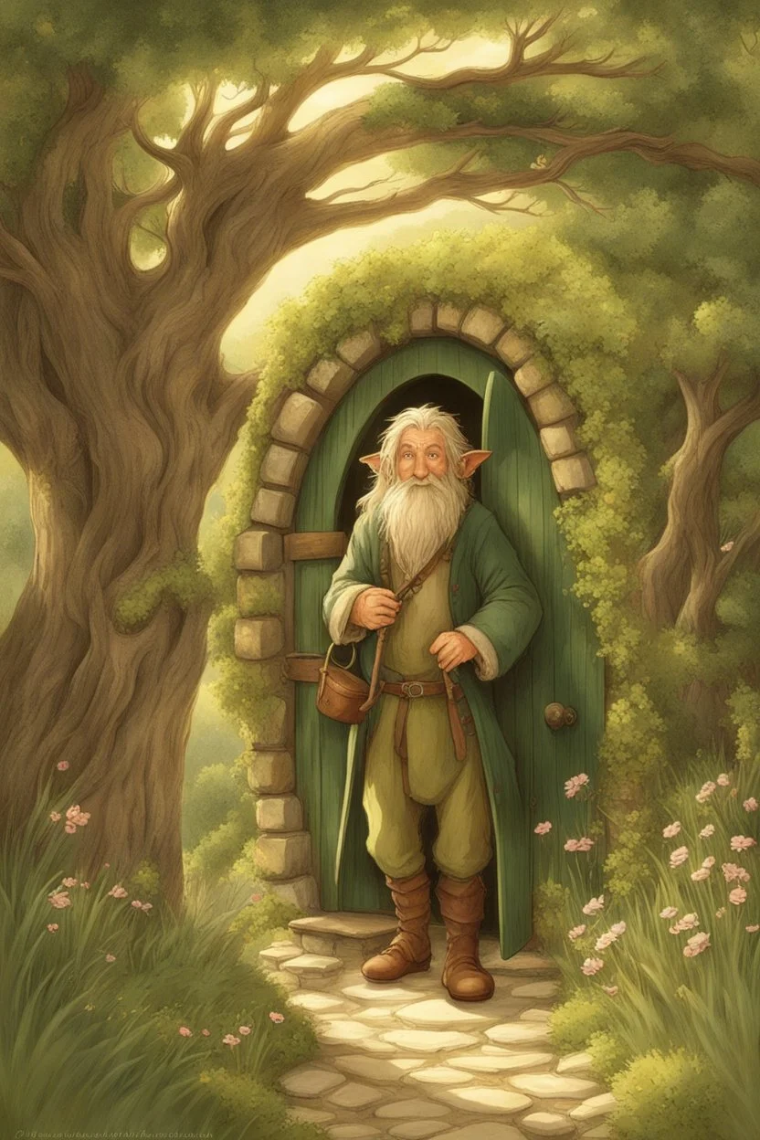 The hobbit's eyes grew wide as celestial stars. "Welcome, sir!" cried he, still grinning. "What brings you to this humble inn?" The elf smiled, soft as a breeze through young leaves. "I come in search of the finest brew in all the Shire. Might your skilled hands work their magic for me?" "It would be my honor indeed!" said the hobbit, and set to his task with more mirth than ever. He selected beans plump with sun, grinding and tamping with special care. Two perfect shots were pulled, and steamed