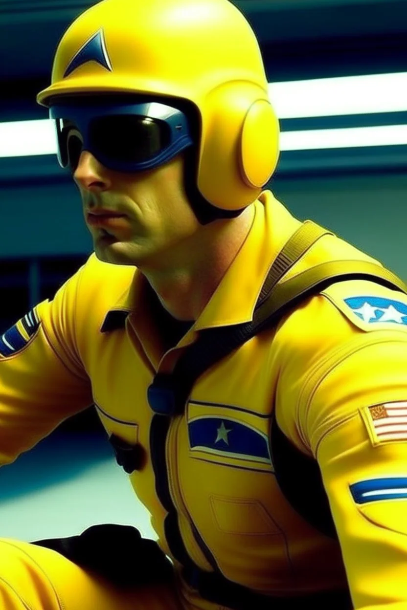Yellow, captain america, top gun, swimming