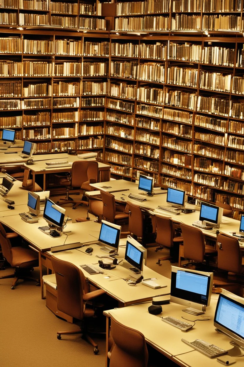 Library, computers, search