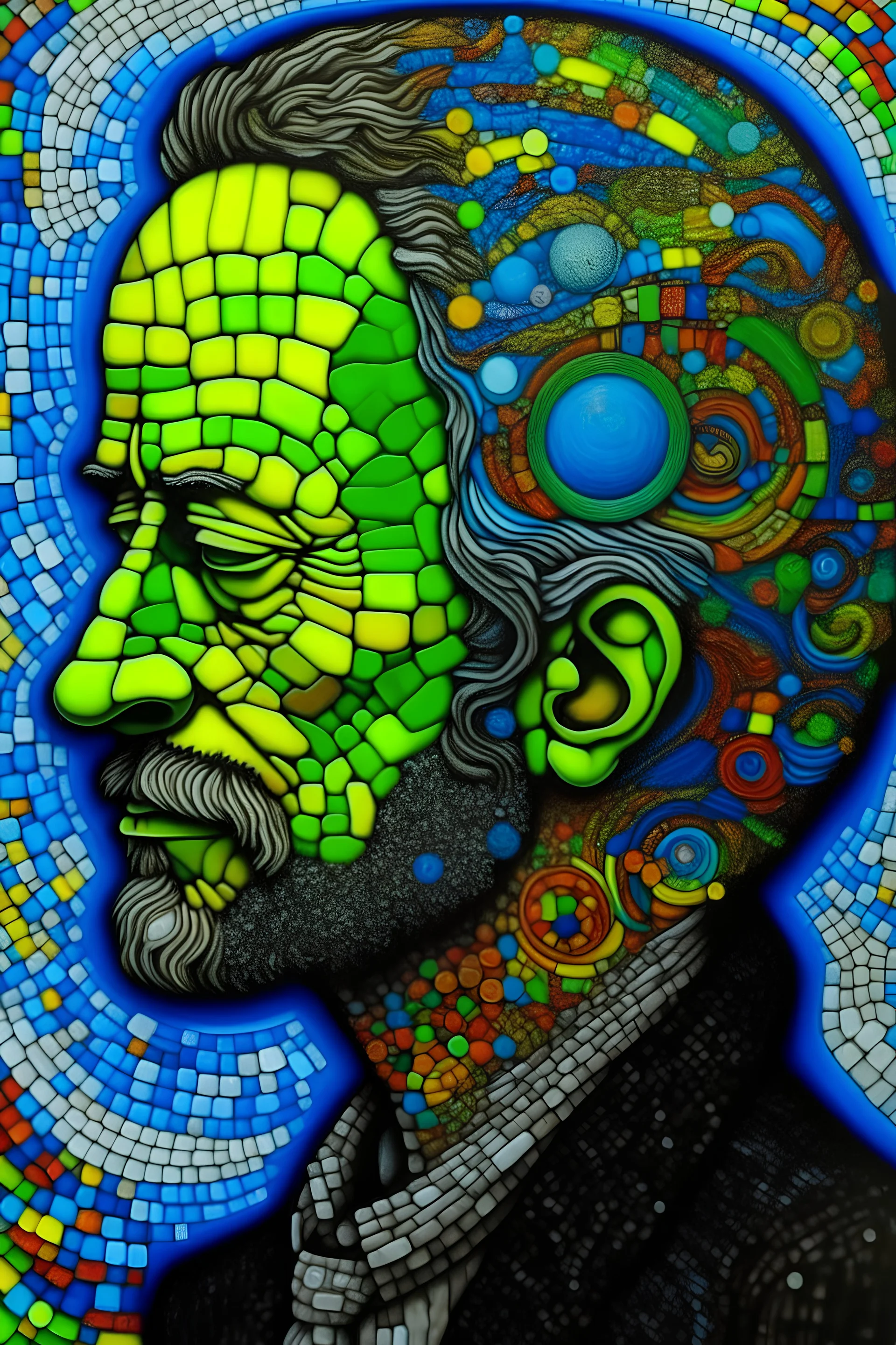 Thinking is the disease of the human mind; Jim Lambie; Van Gogh; Hundertwasser