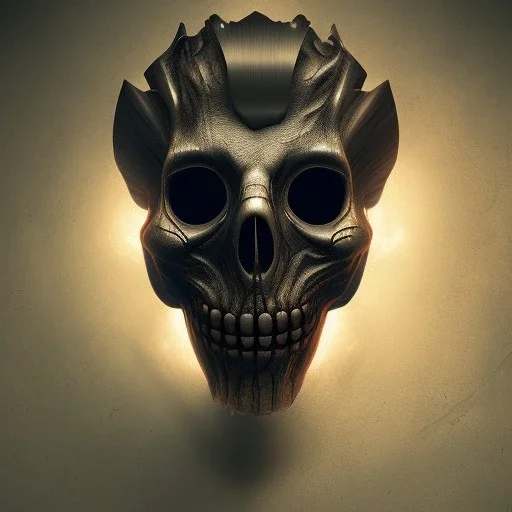 Mystery scary mask,Ambiance dramatique, dramatic lighting, volumetric lighting, hyperrealisme, 8k, high quality, lot of details, fit within portrait