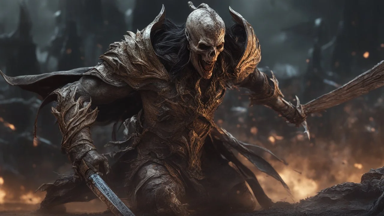 a death screaming banshee warrior. brutal carnage on a battle field. fantasy setting. armor fused to the skin. blood. broken armor. gloves. intense horror. blind terror. scared to death. a masterpiece, fantasy concept art, dynamic lighting, hyperdetailed, intricately detailed, deep color, Unreal Engine, volumetric lighting, Epic cinematic brilliant stunning intricate meticulously detailed dramatic atmospheric maximalist digital matte painting