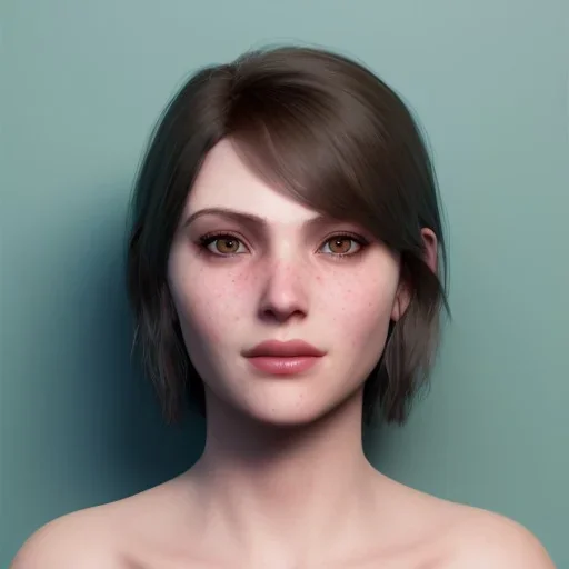 potrait sexy girl aderoble, short hair, smile, seductive face , 8k ,rtx ,eyebrows like serious,facing left, hyper realistis