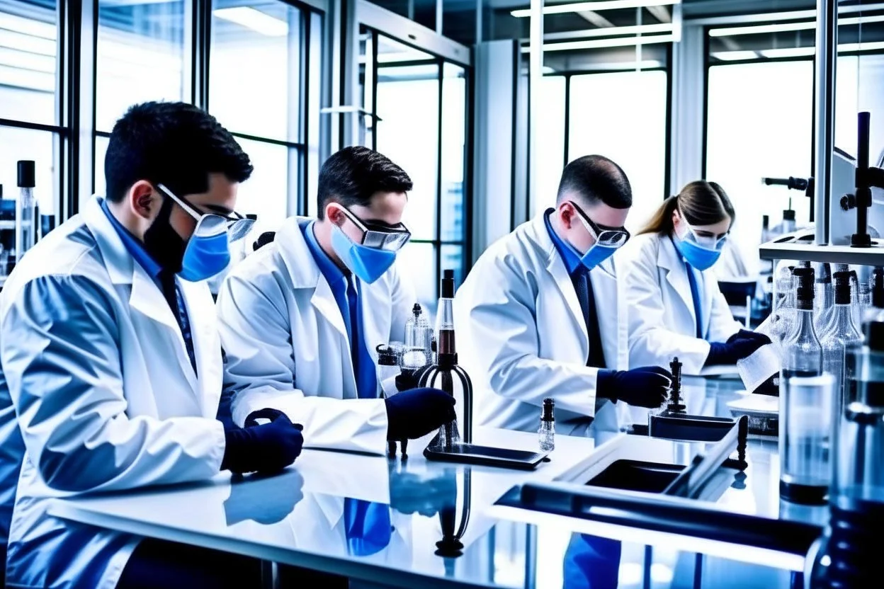 علماء يعملون في المختبرات