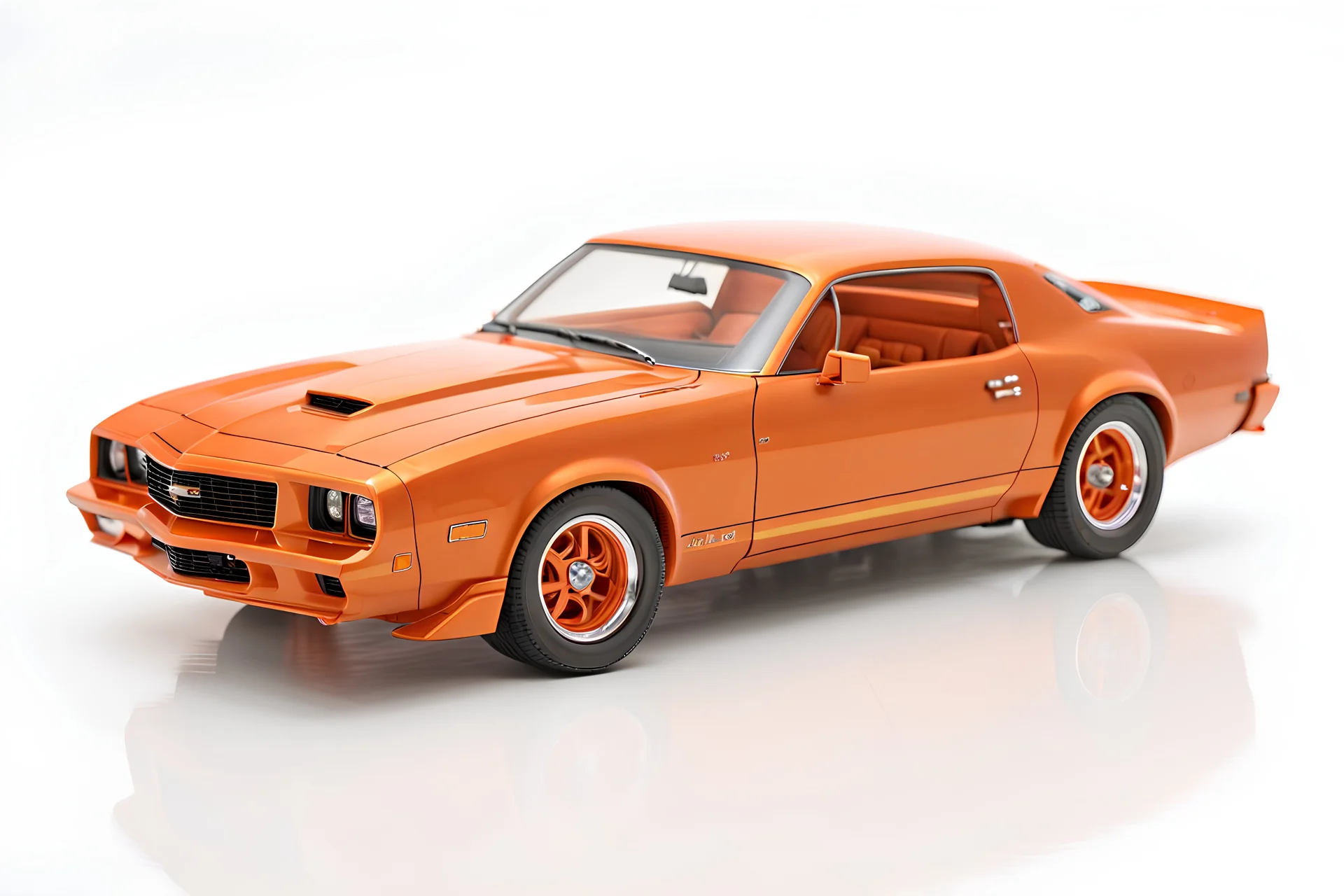 Fotorealistisch 1981 Chevrolet Camaro Z28 brandneu orange