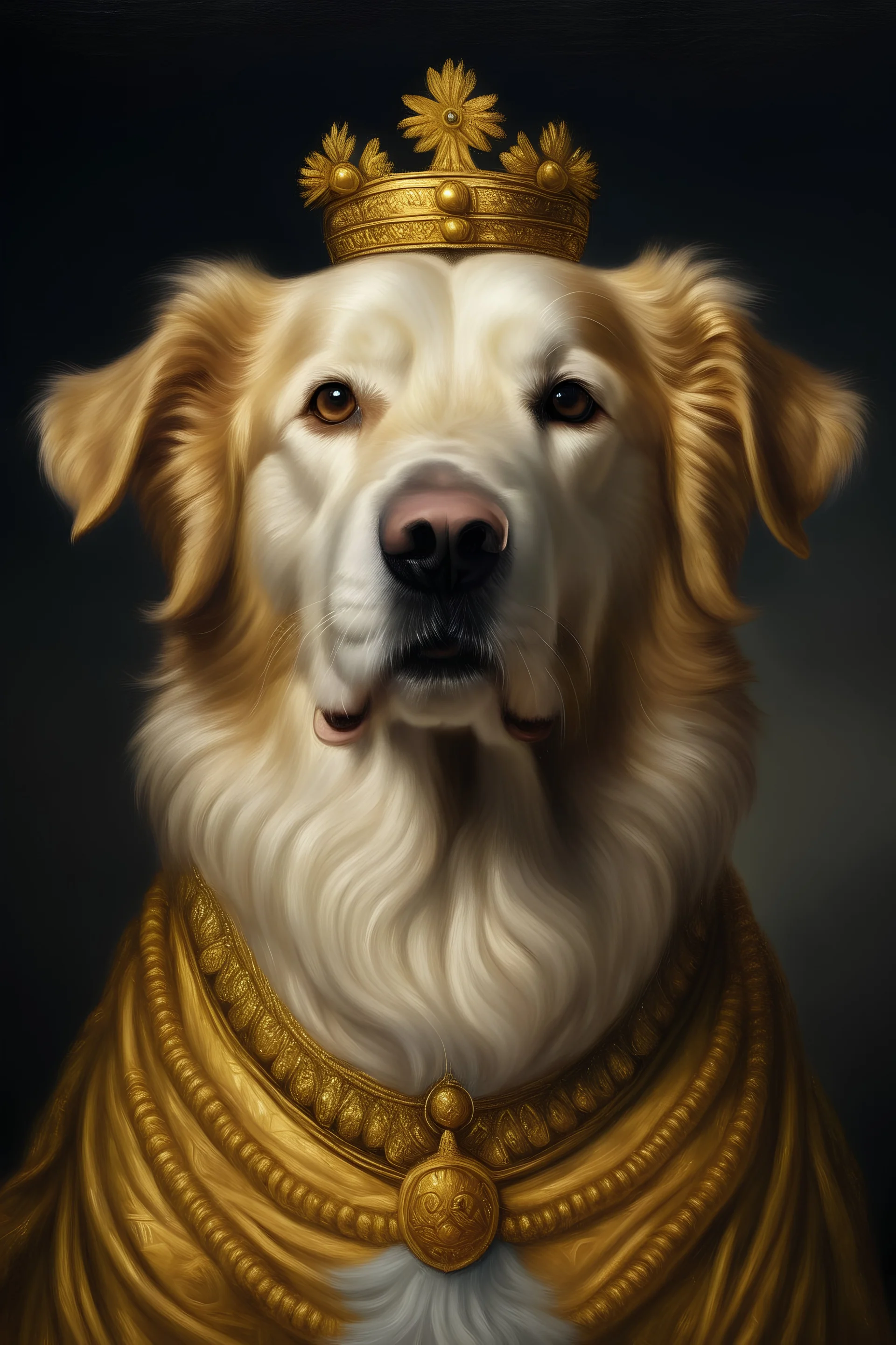 Portrait of a God dog