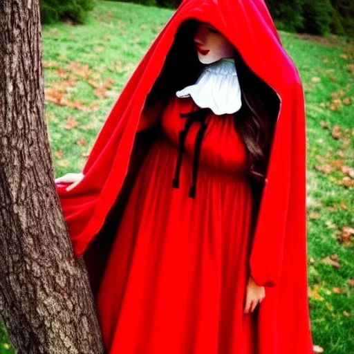 gorgeous, big buxomed red riding hood