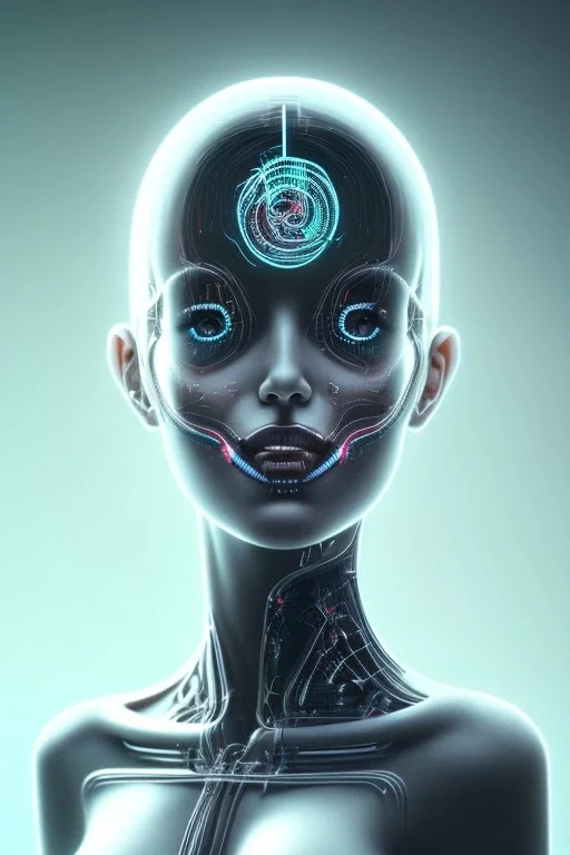 cyberpunk, glas head, women, portrai, open mouth, perfect skin, tron, cyborg , perfekt, real, dream, hr giger