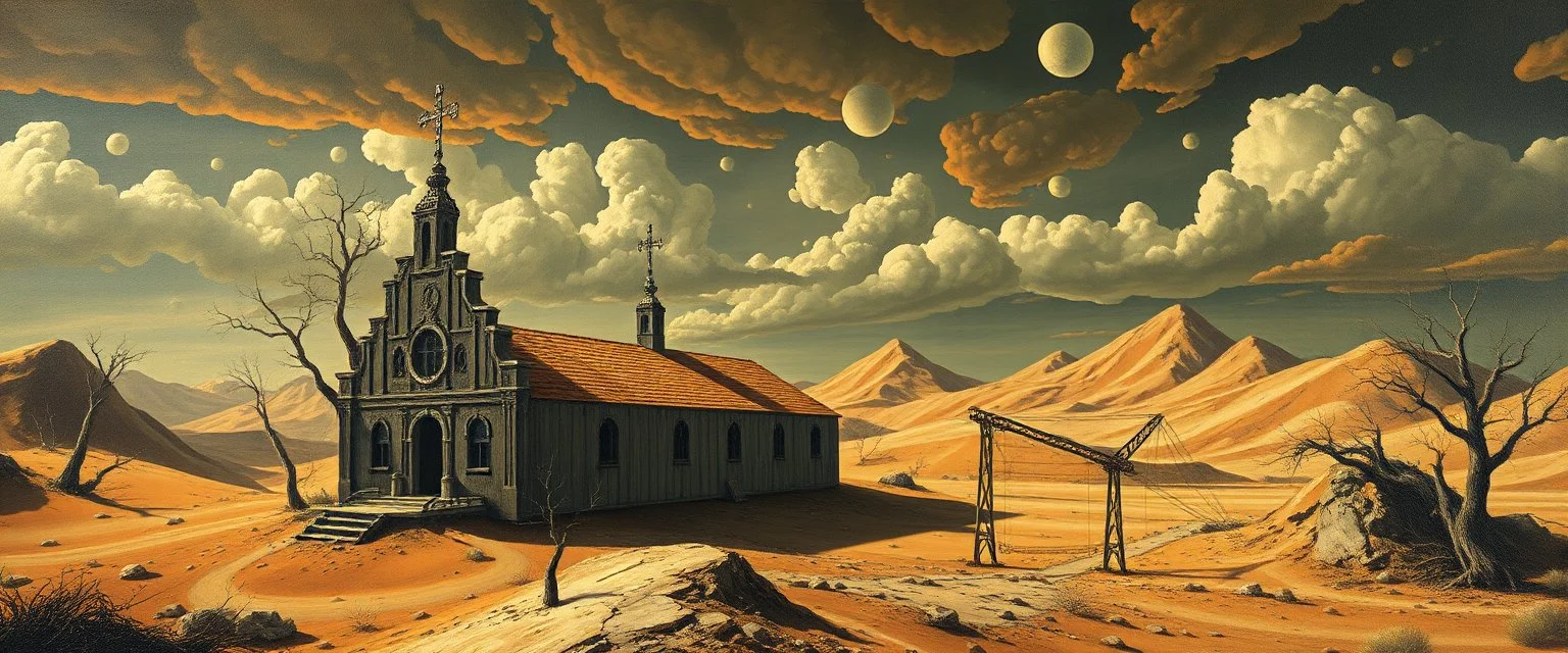 master oil painting by Escher, sodom in the style of Fallout 4