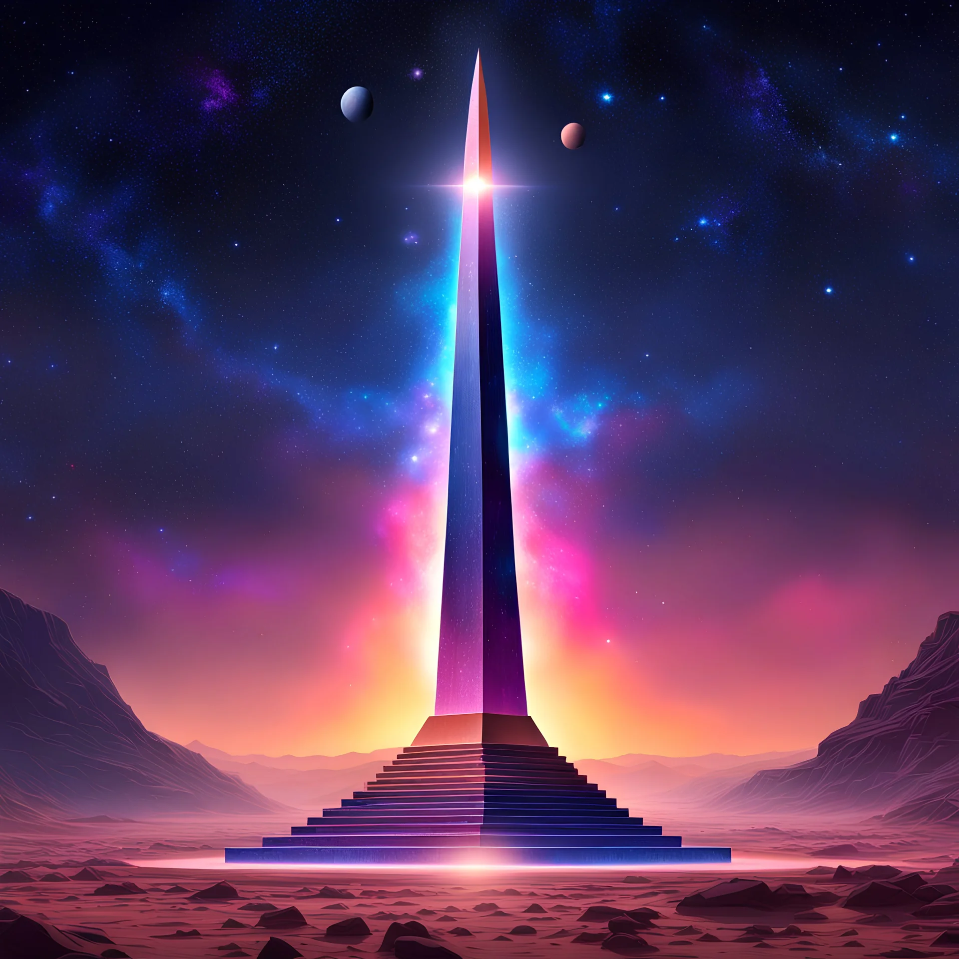 A Cosmic Obelisk split into 13 pieces.