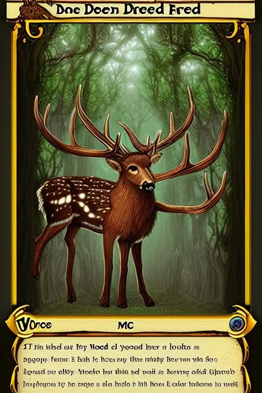  bone deer god mythic druid forest