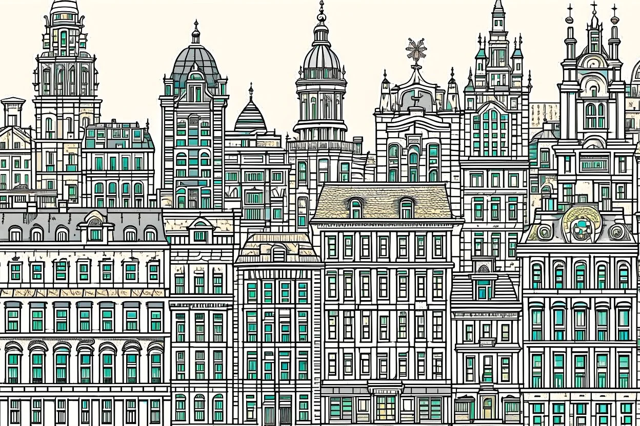 a city of different architectural styles