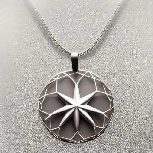 necklace with a simple, elegant design featuring a single, shimmering polyester in sea star pendant