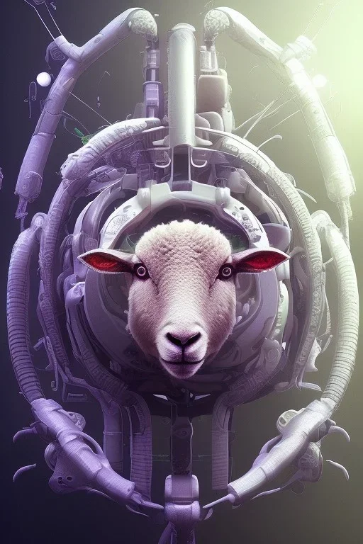 sheep brain cyborg, matrix style