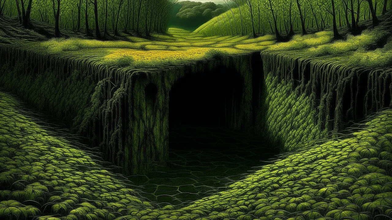 Jungle. Lake. Tunnel.
