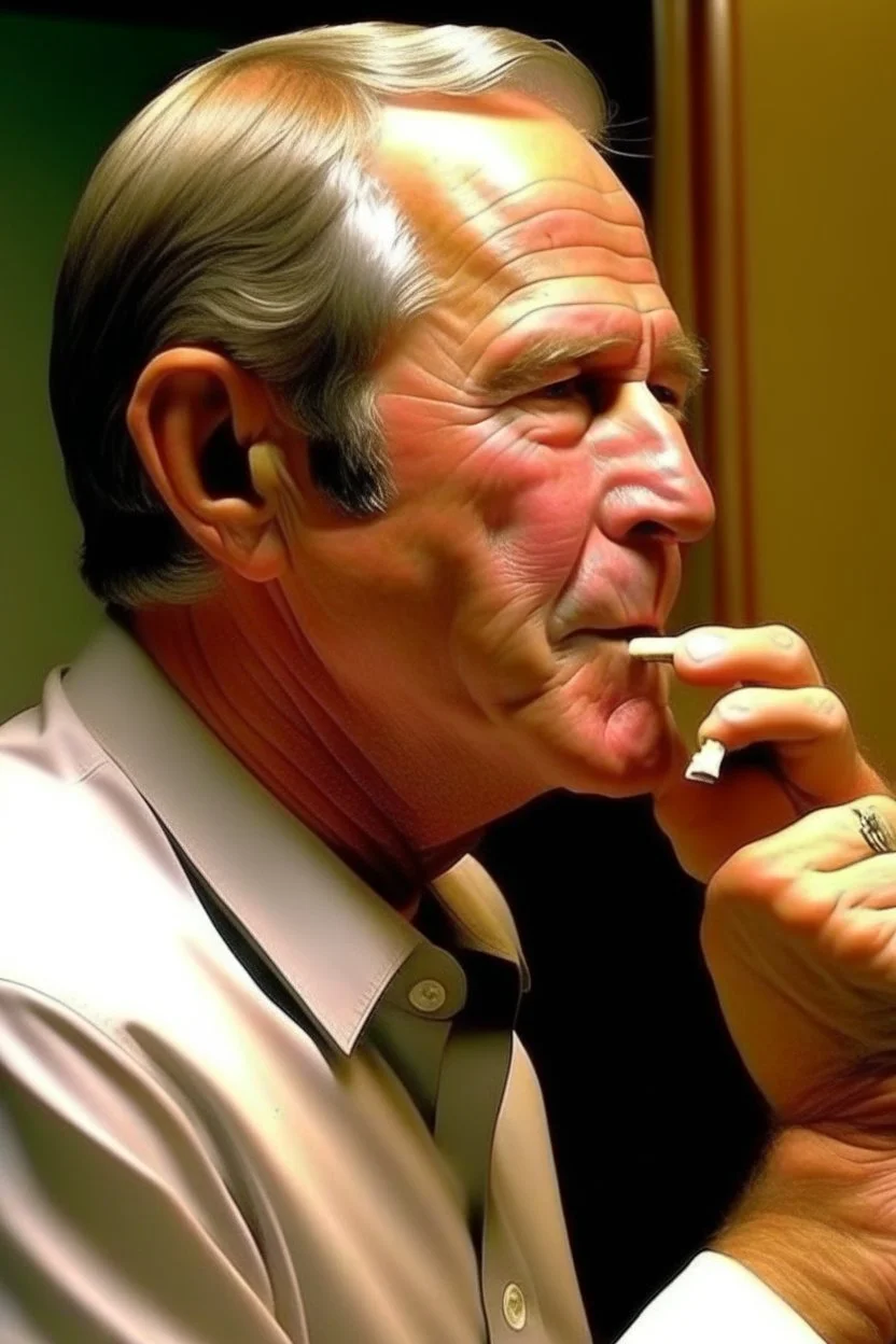 President George W. Bush snorting cocaine