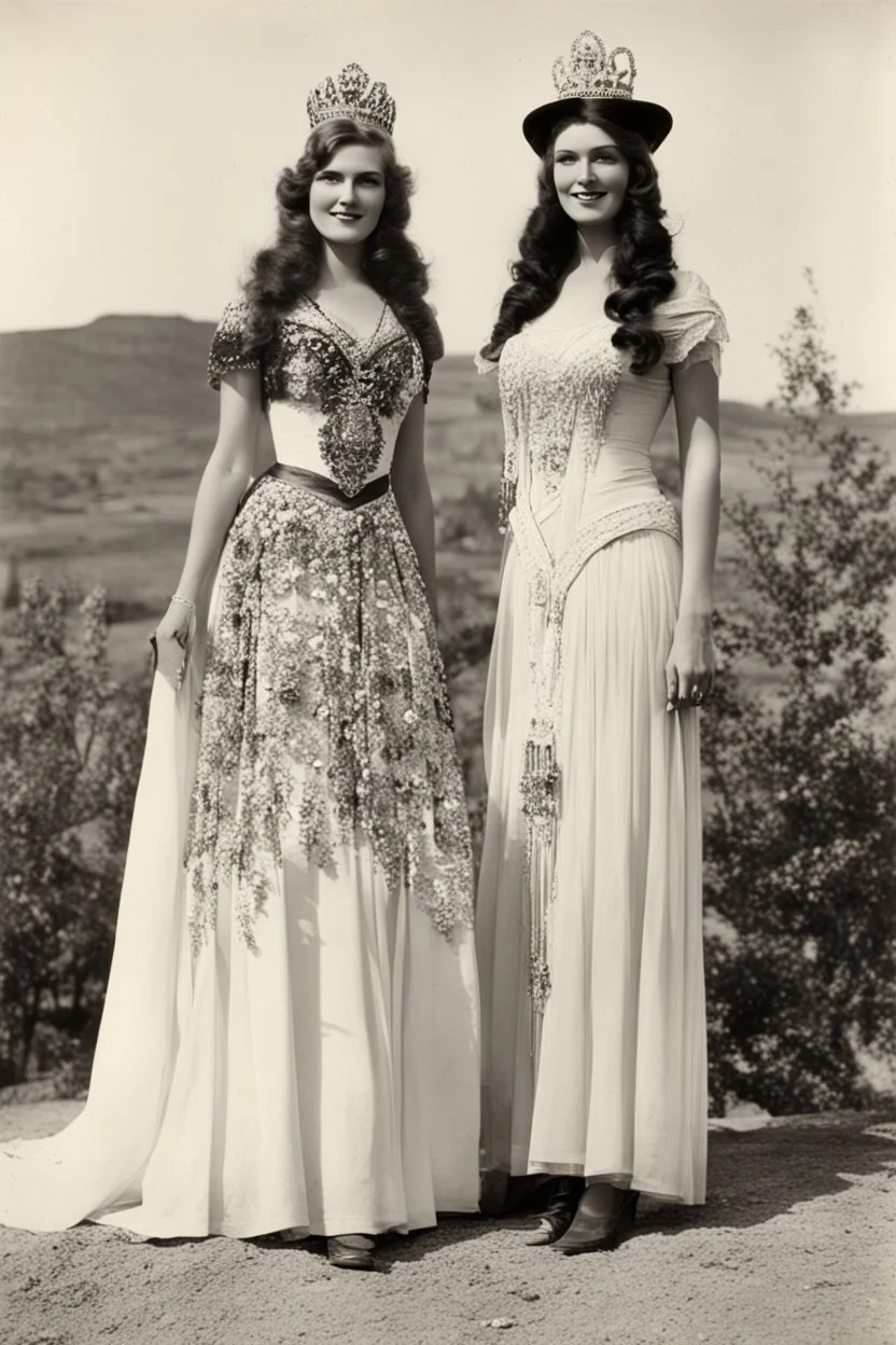 thirtymilesout: Miss Wyoming and Miss Colorado-1920 Cheyenne, Wyoming