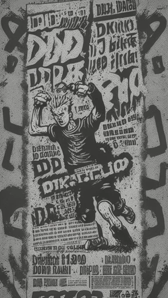 old school hardcore punk flyer