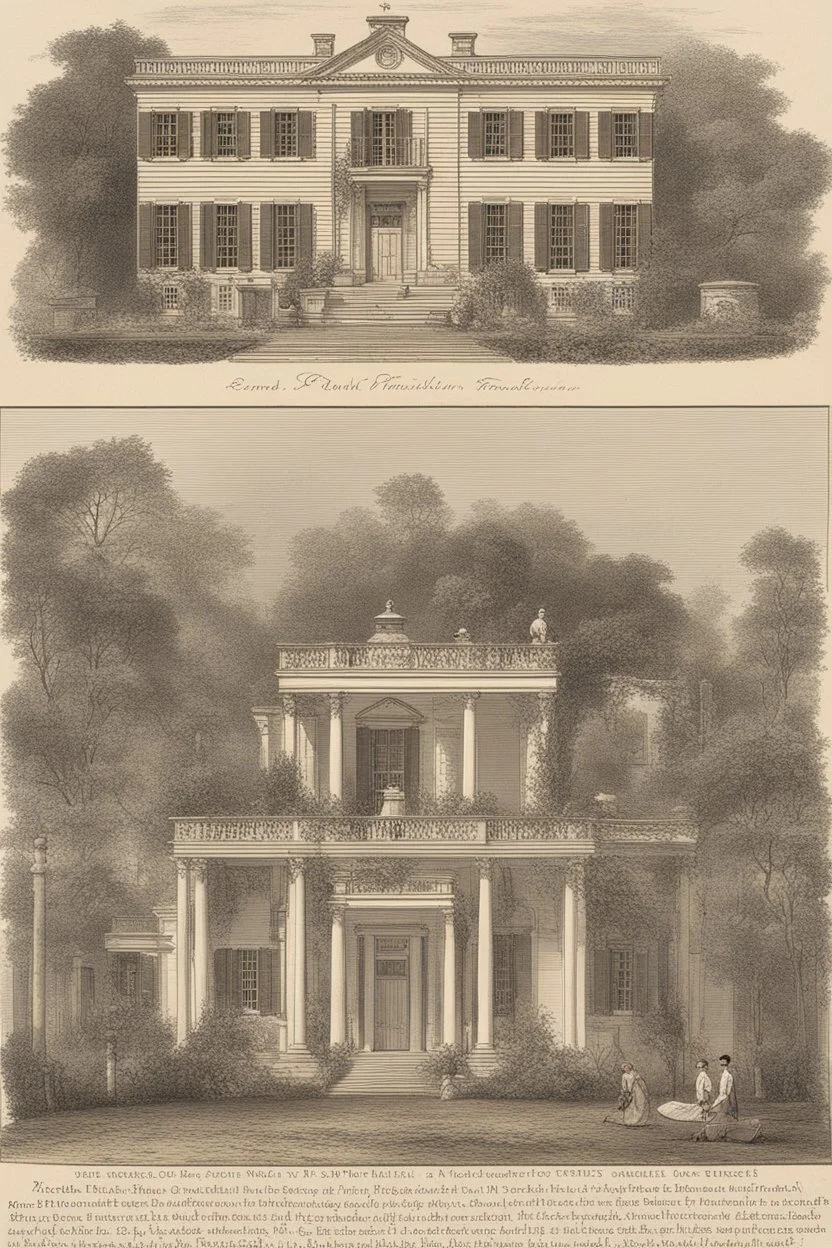 Illustrate a grand plantation setting in the 1800s, with Isaac Franklin and John Armfield as wealthy slave owners. Highlight their opulent lifestyle and the beginning of their partnership