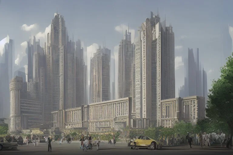 Unique building design for central bank of India. Make it world's tallest building
